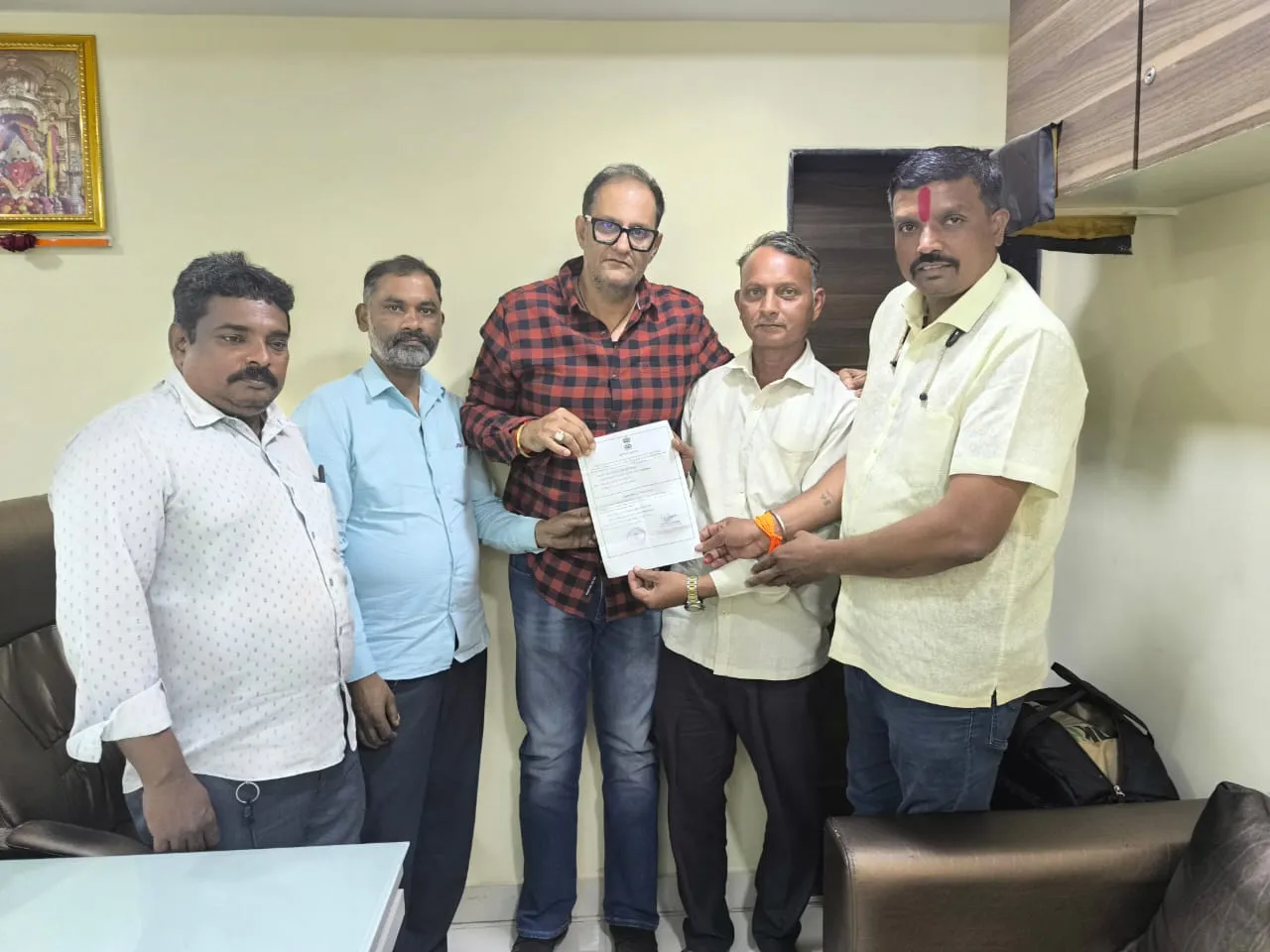 Doctor examining patient